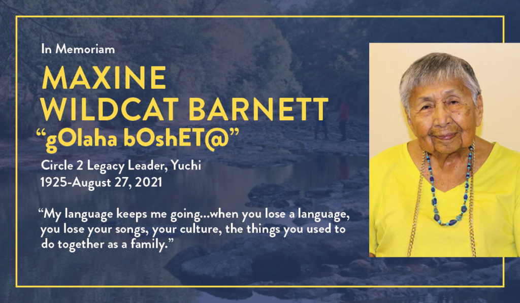 In Memoriam: Maxine Wildcat Barnett